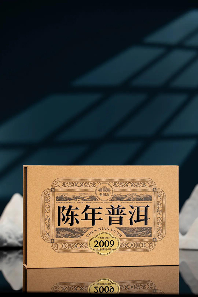 老同志2024年陈香普洱熟茶