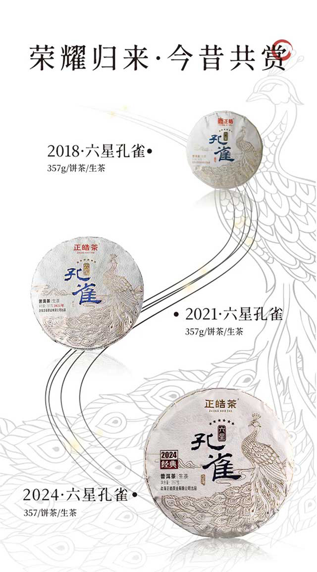 正皓茶2024六星孔雀普洱茶品质特点